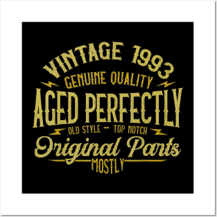 Vintage 1993 27th Birthday 27 Years Old Gift Posters and Art